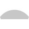 Ekena Millwork Segment Arch 3 Spoke Architectural Grade PVC Combination Pediment, 80"W x 26-7/8"H x 2-3/4"P PEDPC080X270SEG03 - alternate 6